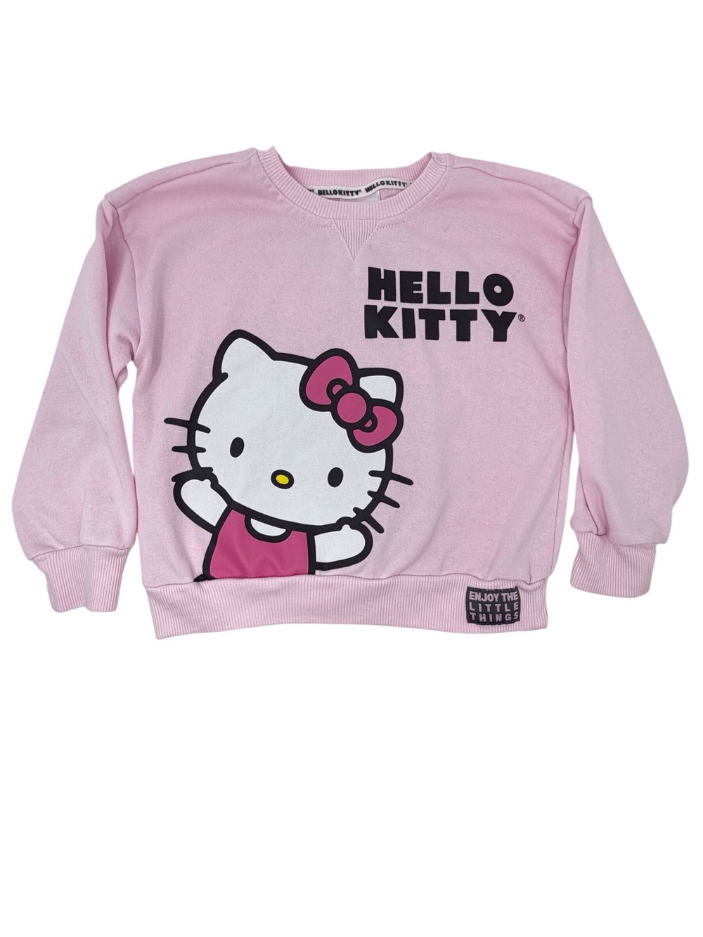 Enjoy the little things Hello Kitty Girls' Pink Graphic Sweatshirt size 5/6
